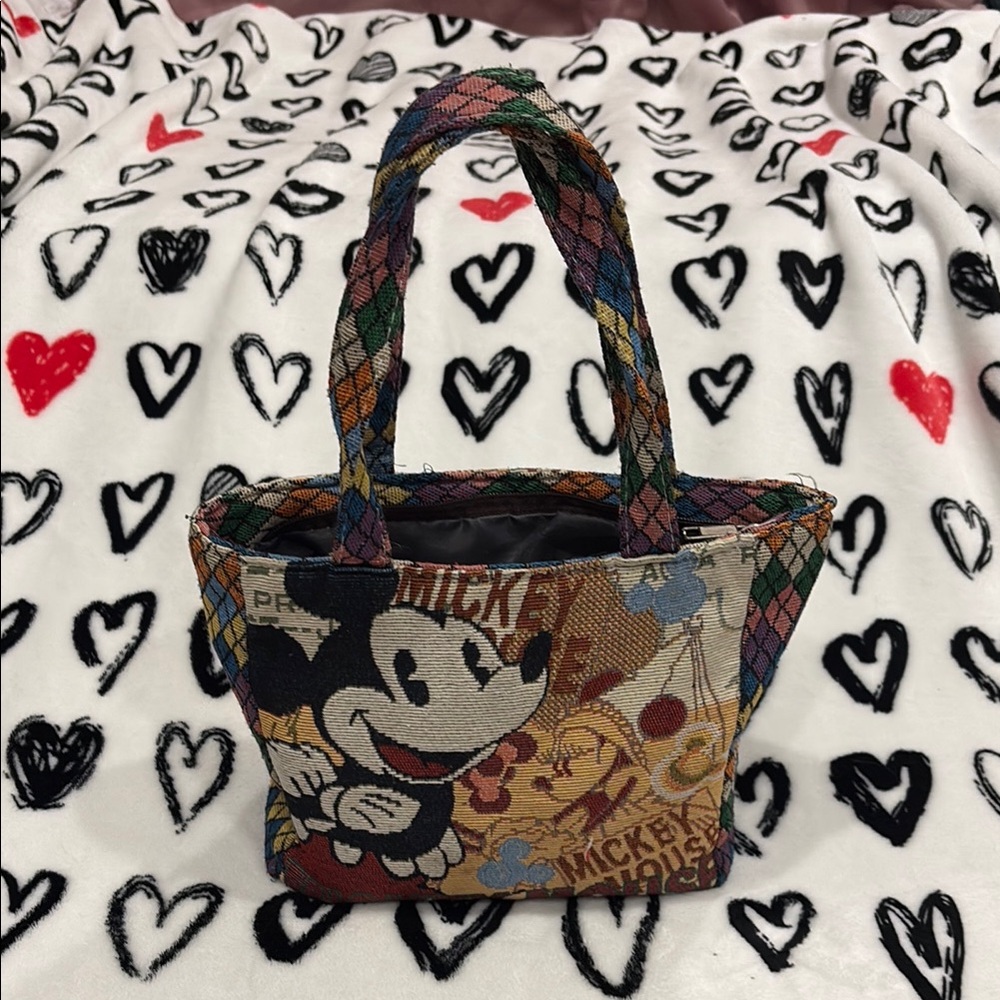 Disney Red and Pink Mini Bags Heart Pattern